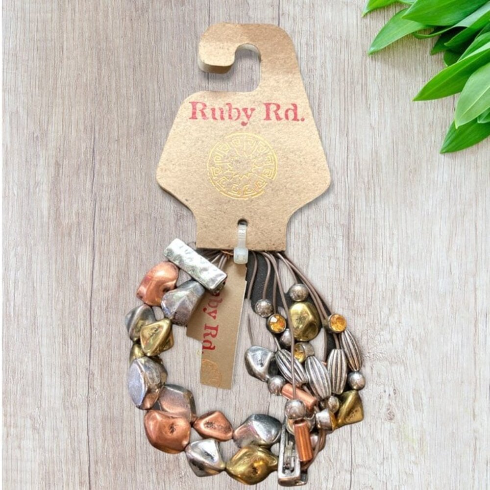 Ruby Rd Bits and Pieces Stretchy MultiColor Bracelet